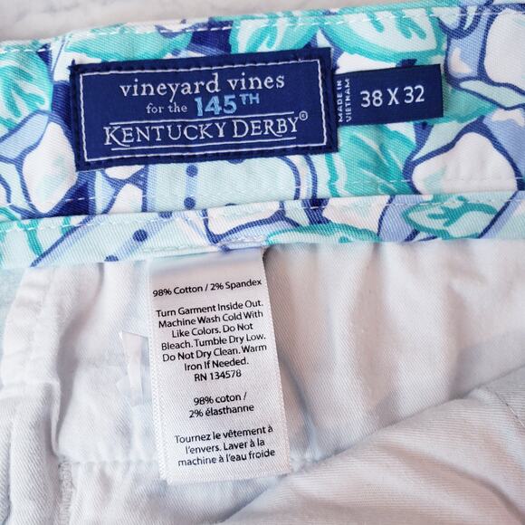 *READ* VINEYARD VINES for the 145th Kentucky Derby "Shorts" Mint Julip Men's 38 - Picture 2 of 15